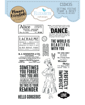 Elizabeth Craft Designs Winter Wanderlust Stamp & Dies Getting Festive (CSD435) Elizabeth Craft Designs Winter Wanderlust Stamp & Dies Getting Festive (CSD435)