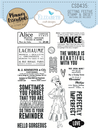 Elizabeth Craft Designs Winter Wanderlust Stamp & Dies Getting Festive (CSD435) Elizabeth Craft Designs Winter Wanderlust Stamp & Dies Getting Festive (CSD435)