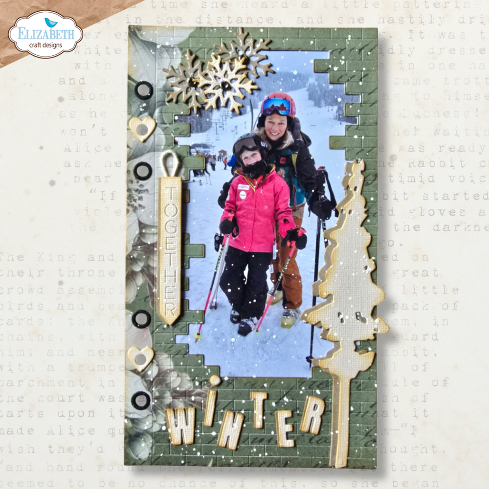 Elizabeth Craft Designs Winter Wanderlust Dies Brick Frame (2313) Elizabeth Craft Designs Winter Wanderlust Dies Brick Frame (2313)