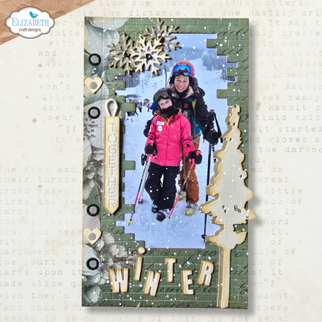 Elizabeth Craft Designs Winter Wanderlust Dies Brick Frame (2313) Elizabeth Craft Designs Winter Wanderlust Dies Brick Frame (2313)