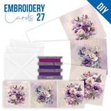 Find It Trading Stitch and Do Embroidery Cards Purple Flowers (STDOPP027)