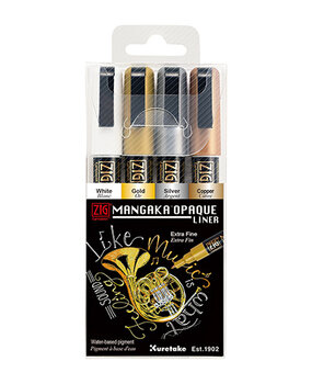 ZIG Mangaka Opaque Liner 4 Color Set (CNMOL/4V) ZIG Mangaka Opaque Liner 4 Color Set (CNMOL/4V)