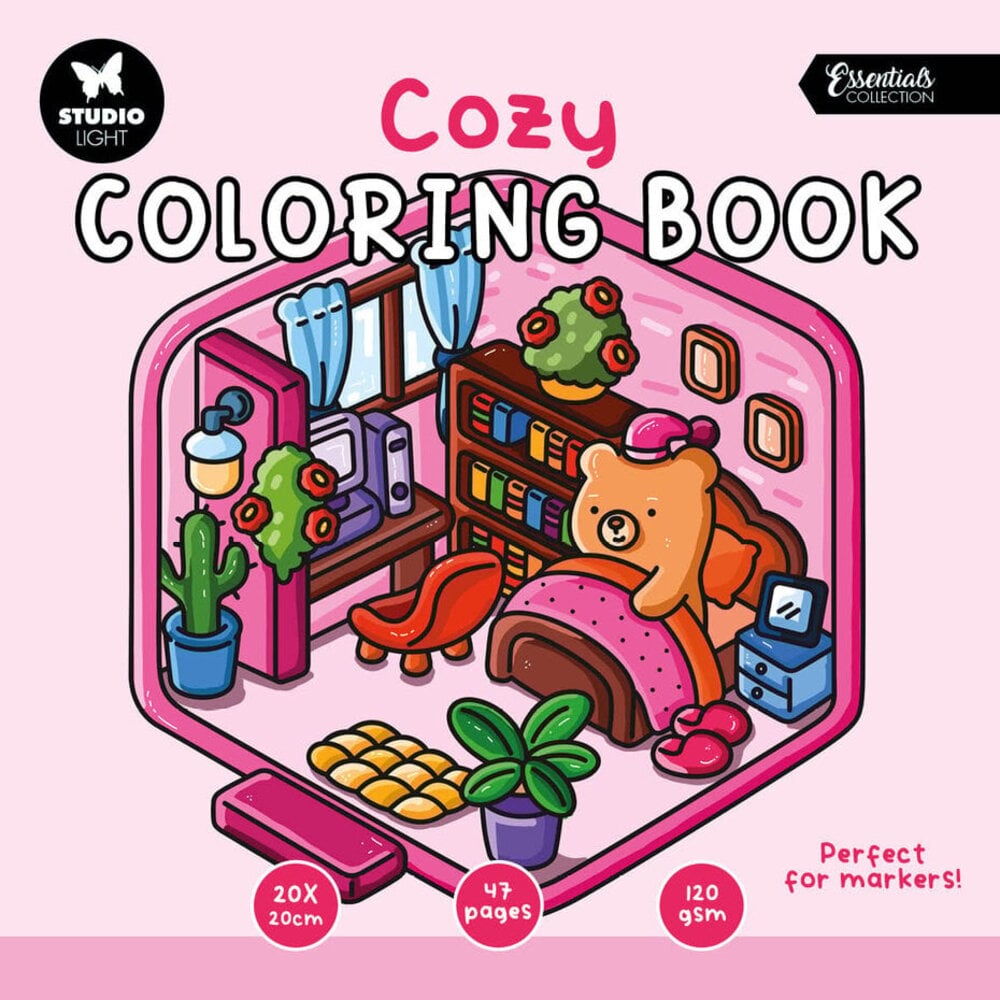 Studio Light 8x8 Inch Cozy Coloring Book (SL-ES-CB05) Studio Light 8x8 Inch Cozy Coloring Book (SL-ES-CB05)