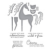 Spellbinders Good Fortune Horse Clear Stamp & Die Set (SDS-222)