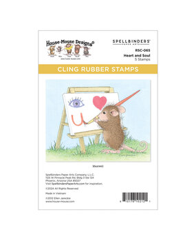 Spellbinders House-Mouse Designs Heart and Soul Cling Rubber Stamp (RSC-065)