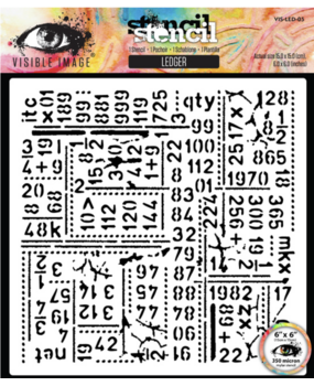 Visible Image Ledger 6x6 Inch Stencil (VIS-LED-03)