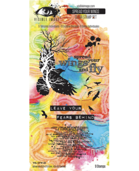 Visible Image Spread Your Wings 4x8 Inch Stamp Set (VIS-SYW-01) Visible Image Spread Your Wings 4x8 Inch Stamp Set (VIS-SYW-01)