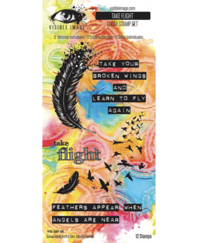 Visible Image Take Flight 4x8 Inch Stamp Set (VIS-TAF-01) Visible Image Take Flight 4x8 Inch Stamp Set (VIS-TAF-01)