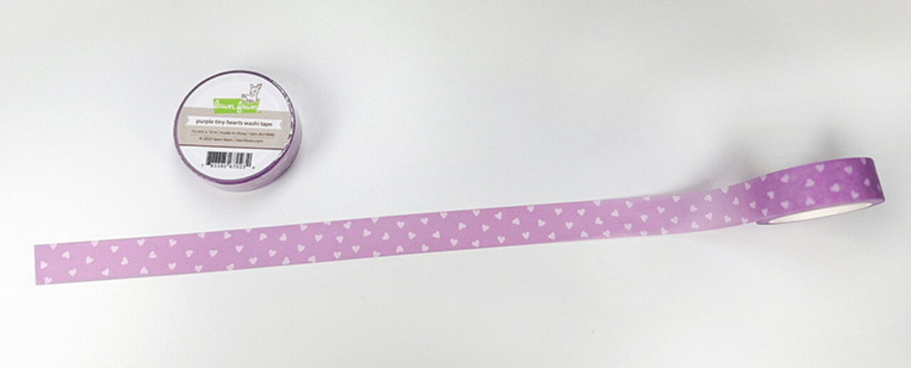 Lawn Fawn Purple Tiny Hearts Washi Tape (LF3940)