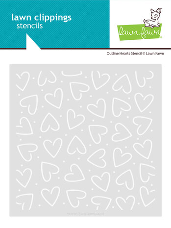 Lawn Fawn Candy Hearts Stencils (LF3967)