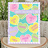Lawn Fawn Candy Hearts Stencils (LF3967)