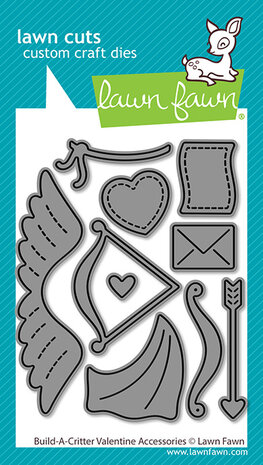 Lawn Fawn Build-A-Critter Valentine Accessories Dies (LF3957) Lawn Fawn Build-A-Critter Valentine Accessories Dies (LF3957)