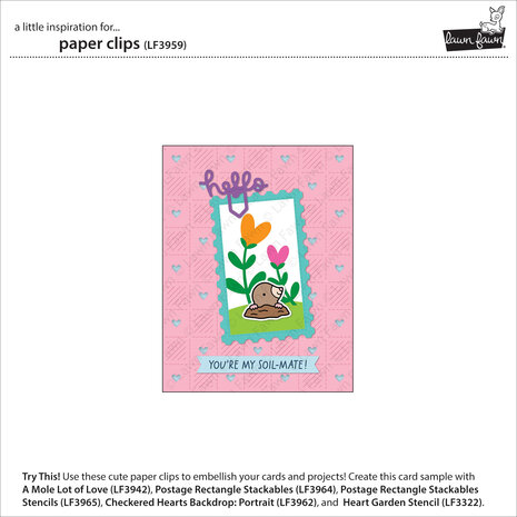 Lawn Fawn Paper Clips Dies (LF3959)