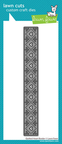 Lawn Fawn Quilted Heart Border Dies (LF3961)
