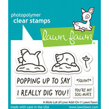 Lawn Fawn A Mole Lot Of Love Add-On Clear Stamps (LF3945)