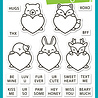 Lawn Fawn Critter Conversation Hearts Clear Stamps (LF3948)
