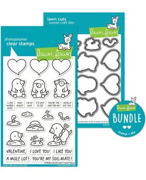 Lawn Fawn A Mole Lot Of Love Stamp & Die DUO (LF3943) Lawn Fawn A Mole Lot Of Love Stamp & Die DUO (LF3943)