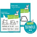 Lawn Fawn A Mole Lot Of Love Add-On Stamp & Die DUO (LF3946)