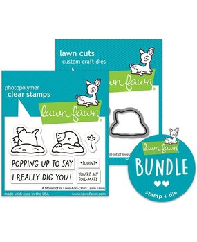 Lawn Fawn A Mole Lot Of Love Add-On Stamp & Die DUO (LF3946) Lawn Fawn A Mole Lot Of Love Add-On Stamp & Die DUO (LF3946)