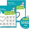 Lawn Fawn Critter Conversation Hearts Add-On Stamp & Die DUO (LF3952)