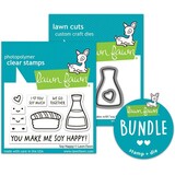 Lawn Fawn Soy Happy Stamp & Die DUO (LF3955)