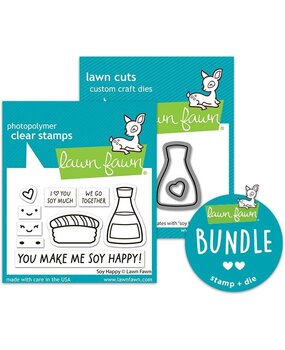 Lawn Fawn Soy Happy Stamp & Die DUO (LF3955) Lawn Fawn Soy Happy Stamp & Die DUO (LF3955)