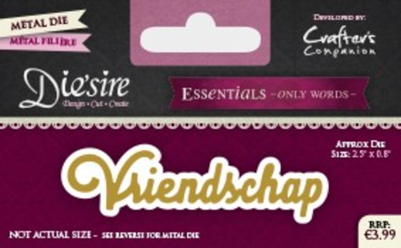 Die'sire Vriendschap Only Words Metal Die (DS-E-W-41-NL) Die'sire Vriendschap Only Words Metal Die (DS-E-W-41-NL)