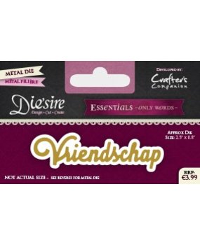 Die'sire Vriendschap Only Words Metal Die (DS-E-W-41-NL) Die'sire Vriendschap Only Words Metal Die (DS-E-W-41-NL)