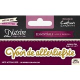 Die'sire Voor De Allerliefste Only Words Metal Die (DS-E-W-40-NL)