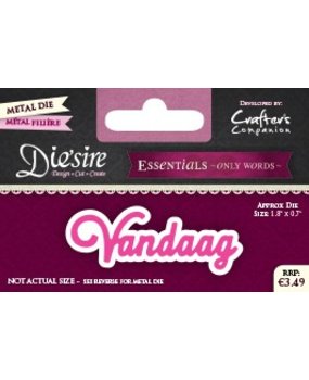 Die'sire Vandaag Only Words Metal Die (DS-E-W-29-NL) Die'sire Vandaag Only Words Metal Die (DS-E-W-29-NL)