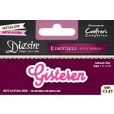 Die'sire Gisteren Only Words Metal Die (DS-E-W-28-NL)