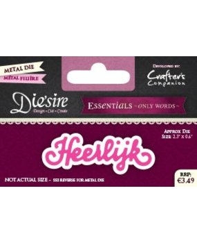 Die'sire Heerlijk Only Words Metal Die (DS-E-W-24-NL) Die'sire Heerlijk Only Words Metal Die (DS-E-W-24-NL)