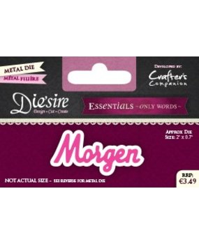 Die'sire Morgen Only Words Metal Die (DS-E-W-20-NL) Die'sire Morgen Only Words Metal Die (DS-E-W-20-NL)