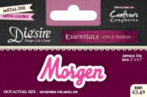 Die'sire Morgen Only Words Metal Die (DS-E-W-20-NL) Die'sire Morgen Only Words Metal Die (DS-E-W-20-NL)