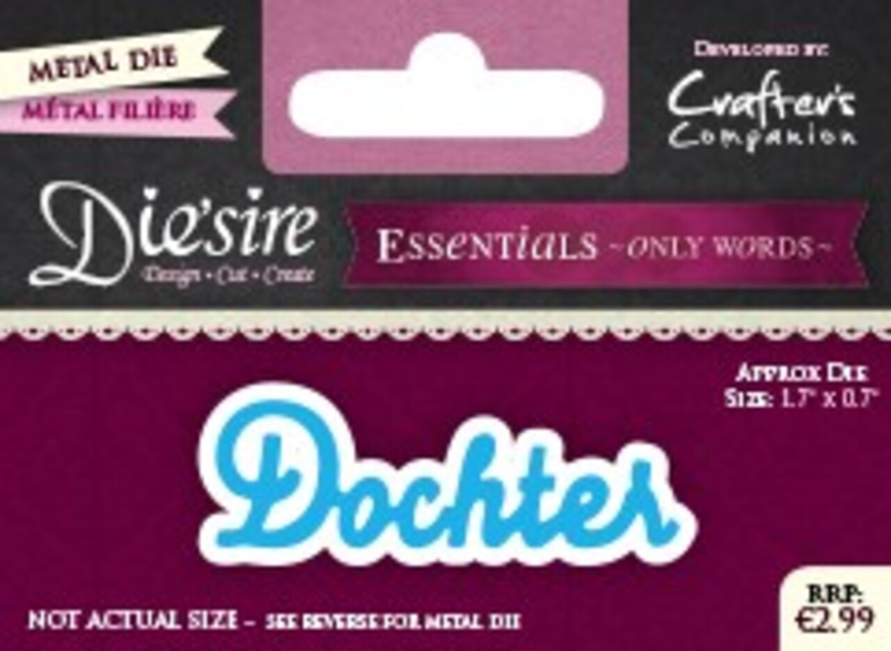 Die'sire Dochter Only Words Metal Die (DS-E-W-16-NL)