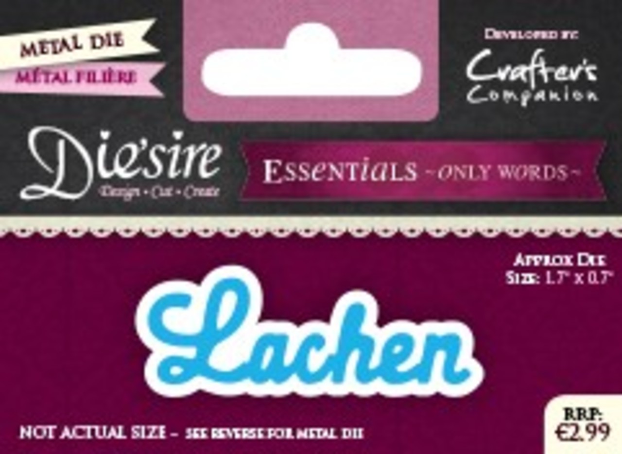 Die'sire Lachen Only Words Metal Die (DS-E-W-14-NL)