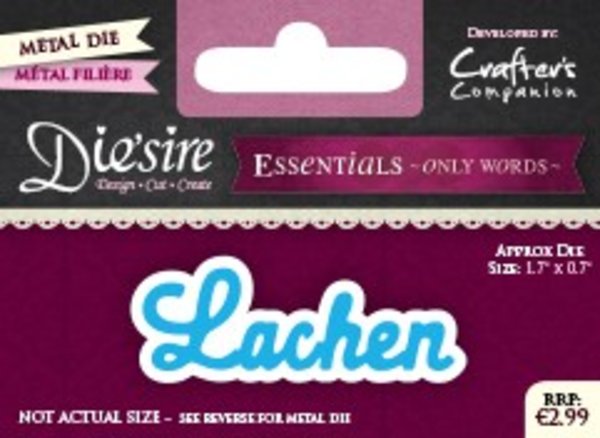 Die'sire Lachen Only Words Metal Die (DS-E-W-14-NL)