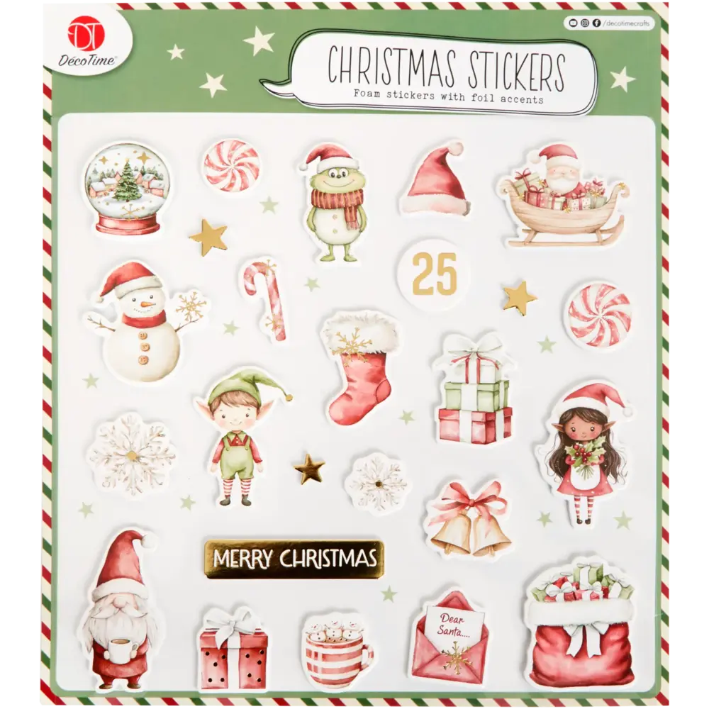 DécoTime 3D Christmas Stickers Merry Christmas (3216768) DécoTime 3D Christmas Stickers Merry Christmas (3216768)