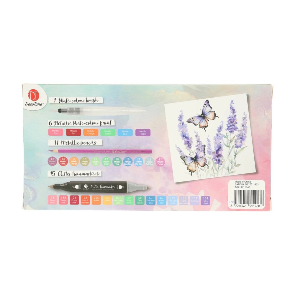 DécoTime Glitter Aquarel Set (3211943) DécoTime Glitter Aquarel Set (3211943)