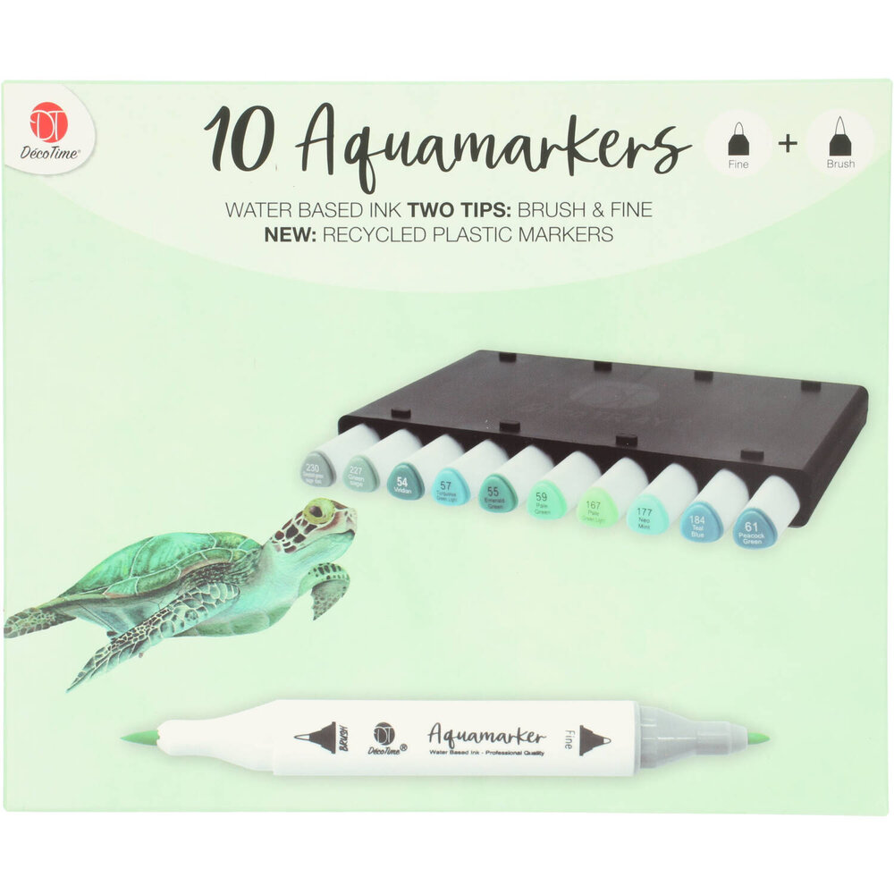 DécoTime 10 Aquamarkers Turquoise Green (3004842) DécoTime 10 Aquamarkers Turquoise Green (3004842)