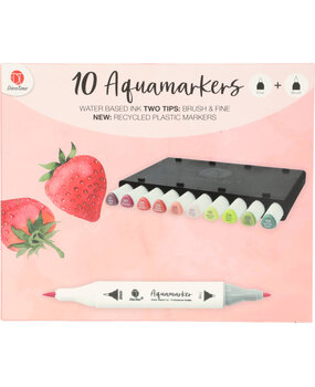 DécoTime 10 Aquamarkers Strawberry (3004842)