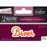 Die'sire Broer Only Words Metal Die (DS-E-W-07-NL)
