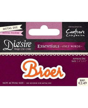 Die'sire Broer Only Words Metal Die (DS-E-W-07-NL) Die'sire Broer Only Words Metal Die (DS-E-W-07-NL)