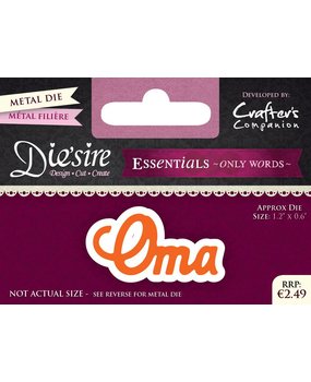 Die'sire Oma Only Words Metal Die (DS-E-W-03-NL) Die'sire Oma Only Words Metal Die (DS-E-W-03-NL)
