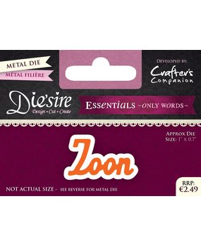 Die'sire Zoon Only Words Metal Die (DS-E-W-02-NL) Die'sire Zoon Only Words Metal Die (DS-E-W-02-NL)