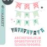 Sizzix Thinlits Die w/Stamps by 49 and Market Banner Bash (17+39pcs) (666945) Sizzix Thinlits Die w/Stamps by 49 and Market Banner Bash (17+39pcs) (666945)
