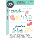 Sizzix Thinlits Die w/Stamps by 49 and Market Perfectly Imperfect (9+15pcs) (666949)