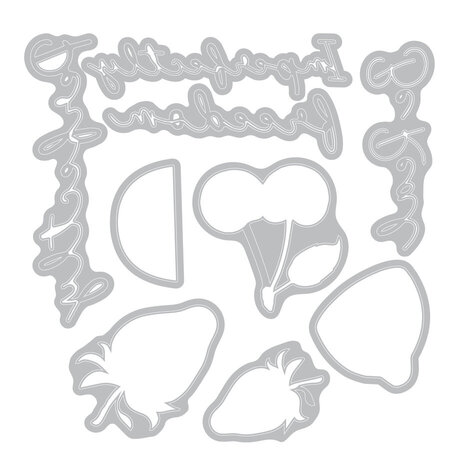 Sizzix Thinlits Die w/Stamps by 49 and Market Perfectly Imperfect (9+15pcs) (666949) Sizzix Thinlits Die w/Stamps by 49 and Market Perfectly Imperfect (9+15pcs) (666949)