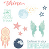 Sizzix Thinlits Die w/Stamps by 49 and Market A5 Starlight Dreams (10+16pcs) (666950) Sizzix Thinlits Die w/Stamps by 49 and Market A5 Starlight Dreams (10+16pcs) (666950)