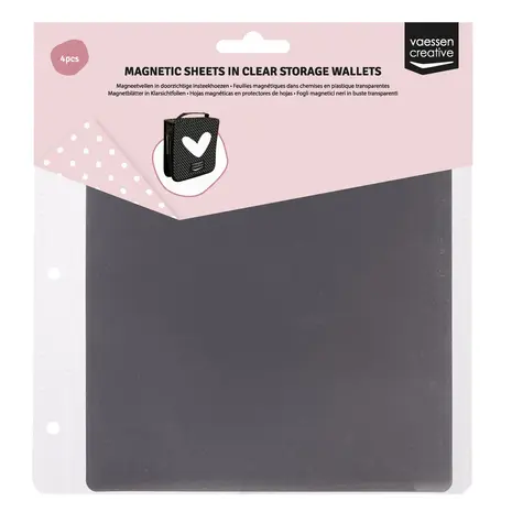 Vaessen Creative Magnetic Sheets In Clear Storage Wallets (600203-003)